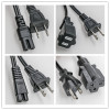 NEMA 5-15 PLUG to IEC C13 extension US ac power cord 3 pin plug