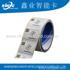 20mm/25mm/30mm Diameters 3M PVC Sticky RFID Card Tags 13.56Mhz M1 S50 ISO 14443A