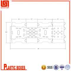 pp corrugated asparagus box for fruit and vegetable storage