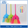 Anti-collision plastic broom double colors with paint iron handle