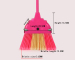 Anti-collision plastic broom double colors with paint iron handle