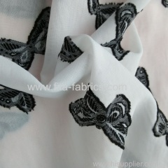 Polyester Cut Flower Chiffon fabric