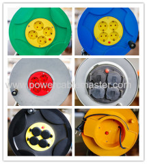 16A/250V VDE plug German sockets Industrial French Cable Reel france cable wheel Schuko Plug with 4 Schuko Outlet