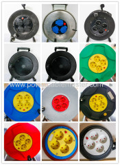 16A/250V VDE plug German sockets Industrial French Cable Reel france cable wheel Schuko Plug with 4 Schuko Outlet