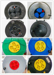 16A/250V VDE plug German sockets Industrial French Cable Reel france cable wheel Schuko Plug with 4 Schuko Outlet