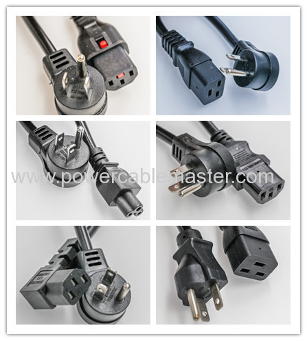  3 Prong 1-to-4 Power Cord Splitter Cable - Power Extension Cord - Cable Strip Outlet Saver - 16AWG - UL Approved