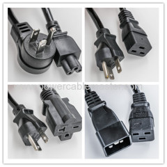 US Power Cable Heavy Duty Computer Monitor Power Cord 10FT NEMA 5-15P to IEC C13 AC Power Cord