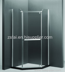 Classical simple diamond pivot shower enclosure