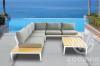 Outdoor furniture aluminum frame polywood sofa set