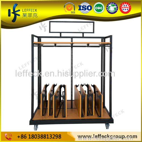 Protable retail store fixtures clothing display garment racks