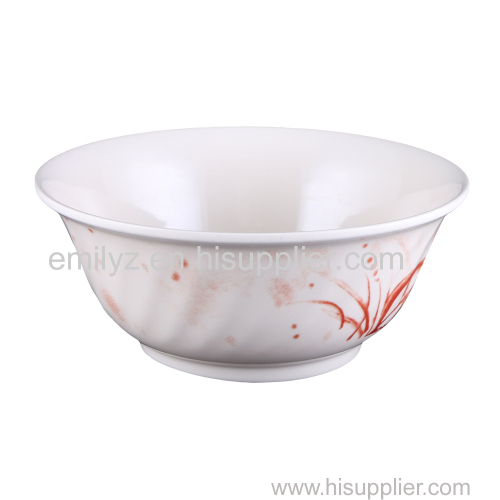 8 Inch Gold Orchid Collection Melamine Bowls