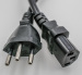 2 Pins plug 10/12/16A 250V UC and Inmetro approval Brazil male Power Cord