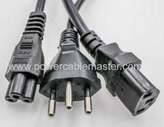 INMETRO IEC C19 Appliance Power Cord 3 Pin Brazil