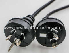 SAA approved power cord with socket 3 Australia extension cord