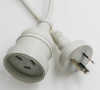 Male to Female POWER cable Austrilia SAA Extension cord
