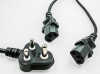 south africa 3 pin plug 250V power cord appliance power cord 15A 16A