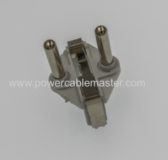 turkey plug insert with 4.0mm 2 pins (6/10a german schuko plug & socket)