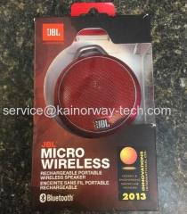 New JBL Micro Wireless Red Ultra Portable Bluetooth BT Multimedia Mini Speakers With Built-in Bass Port