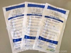 Disposable Steriled Pre-Powdered Latex Surgical Gloves