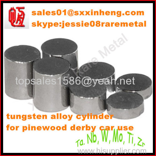 Tungsten alloy cylinder cube for counteweight