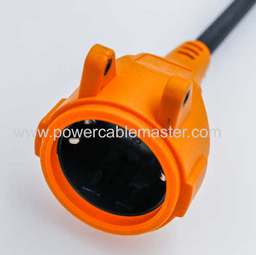  European power extension cord,Germany plug/2-pin Europ plug with earthing contact/VDE power cords