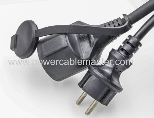  VDE Approval Rubber Extension Cords Pure Copper Conductor