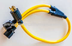 UL approval Y splitter AC Power Cord 3x IEC C13 for Home Appliance