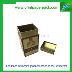 Custom Tea Packaging Top and Bottom Gift Packing Rigid Paper Box