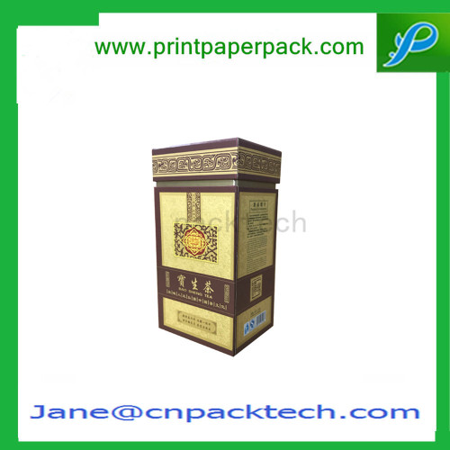 Custom Tea Packaging Top and Bottom Gift Packing Rigid Paper Box