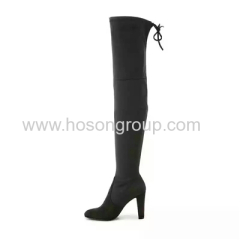 Pointy toe mulheres over knee boots