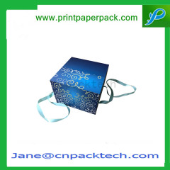 Custom Folding Paper Box Packaging Boxes Ribbon Gift Packing Box