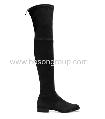 Over knee suede mulheres boots