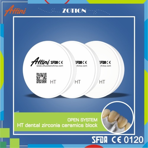 Zotion Affini China dental supplier High strength ceramic zirconia block