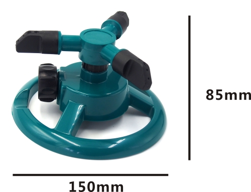 3-arm water garden rotary sprinkler