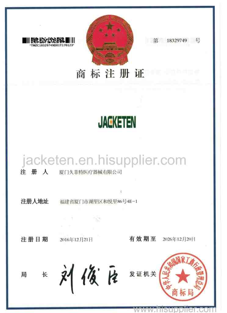 Jacketen certificates