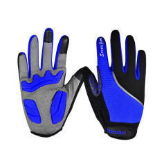 Polyester full finger sport cycling gloves