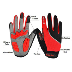 Polyester full finger sport cycling gloves