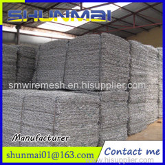 Galvanized river bank The stone cage nets/Hexagonal wire mesh stone cage nets