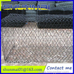 Galvanized river bank The stone cage nets/Hexagonal wire mesh stone cage nets