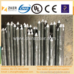 copper clad steel tipped grounding rod