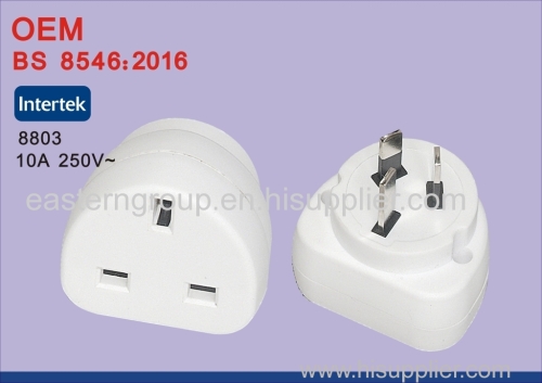 BS8546 Universal EU to UK Travel Power Plug Adapter Converter with USB