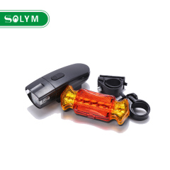 8LED BICYCLE HEADLIGHT 6LED WARNING LIGHT