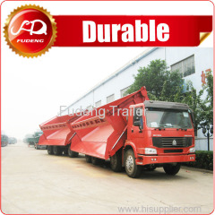 Side tipper links trailer / Superlink dump trailer for transport coal and chrome