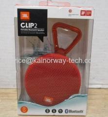 New JBL Clip2 IPX7 Waterproof Rechargeable Ultra-Light Portable Bluetooth Red Wireless Speakers By Harman Kardon