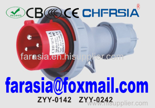 IP67 6H 16A 4P Industrial plug for heavy duty with CE CCC