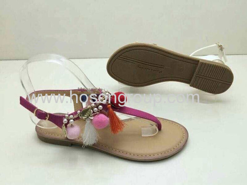 Clip toe bohemian style women sandals