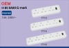 GCC 13A 250A Universal 6 Way UK Extension Power Socket