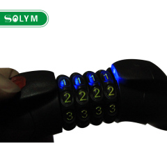 BICYCLE 4 DIGIT COMBINATION LOCK WITH LIGHT
