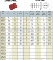 Polyurethance buffer applied to lifting metallugy railway power