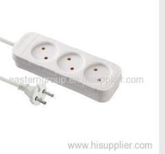 3 Way European extension power socket with Switch 3m